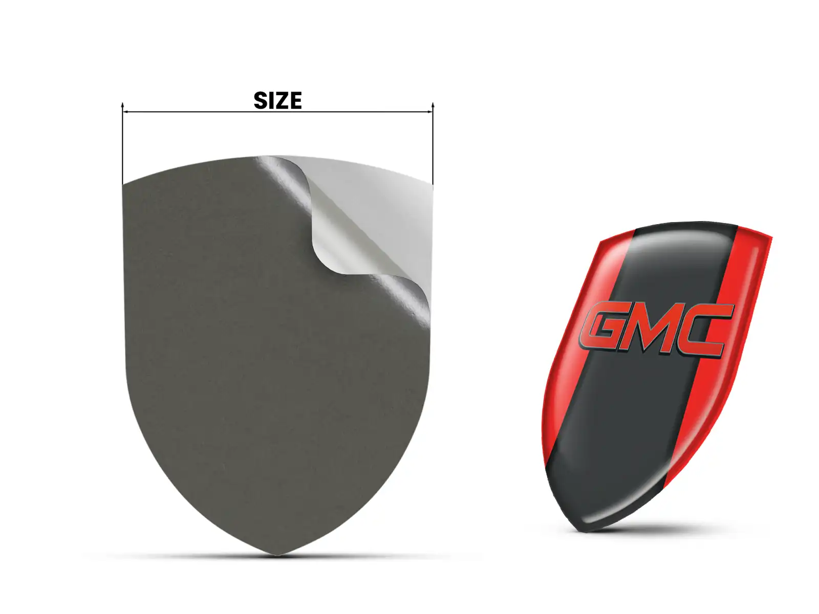 GMC Heckscheibenaufkleber Premium Anpassbar Maximal